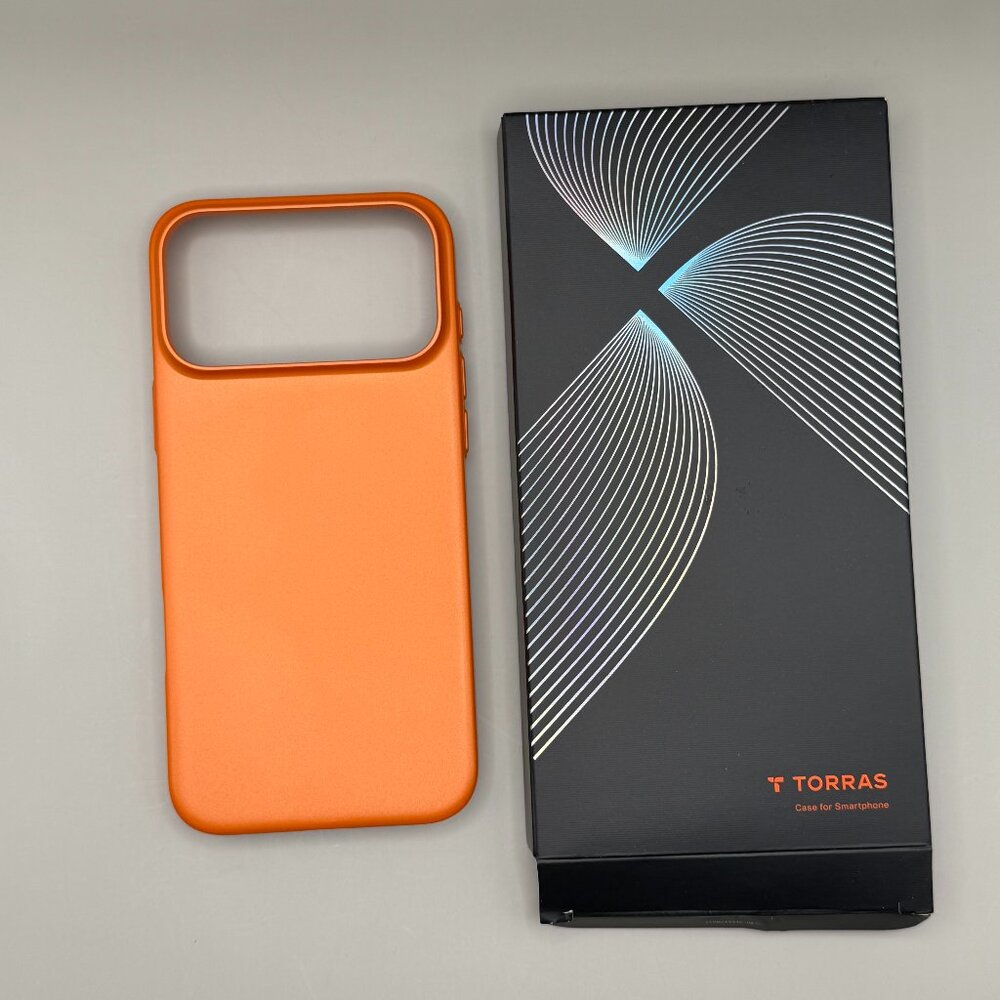 TORRAS Magnetic Slim-Fit iPhone 17 PRO MAX Case, Ultra-Thin Matte Hard Orange